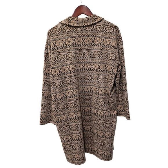 Melrose and Market Black and Tan Patterned Cardigan - Picture 5 of 10